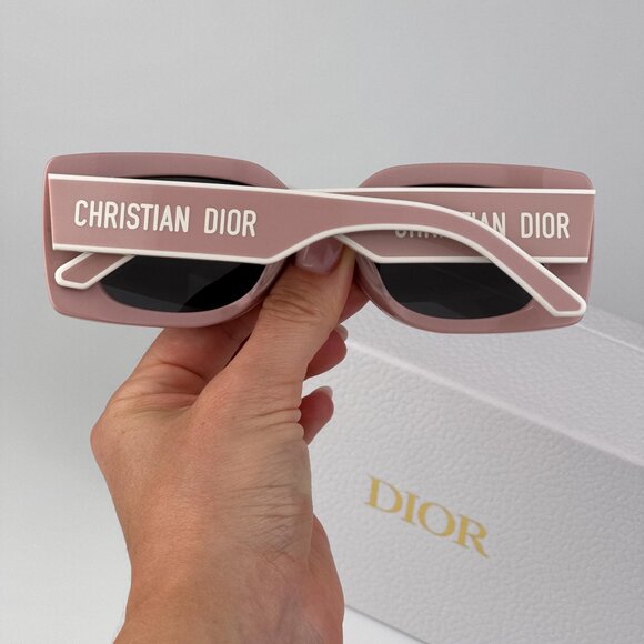 Dior DIORPACIFIC S1U Sunglasses – Pink & White Rectangle Frame | Model 40A0 main image 6